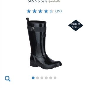 Sperry Walker Atlantic Rain Boots in Black